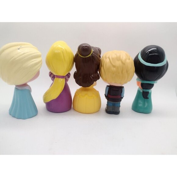 Disney Princess Figures Dolls 4 Shantou 1 Walgreens Plastic Elsa Belle Jasmine - Picture 4 of 7